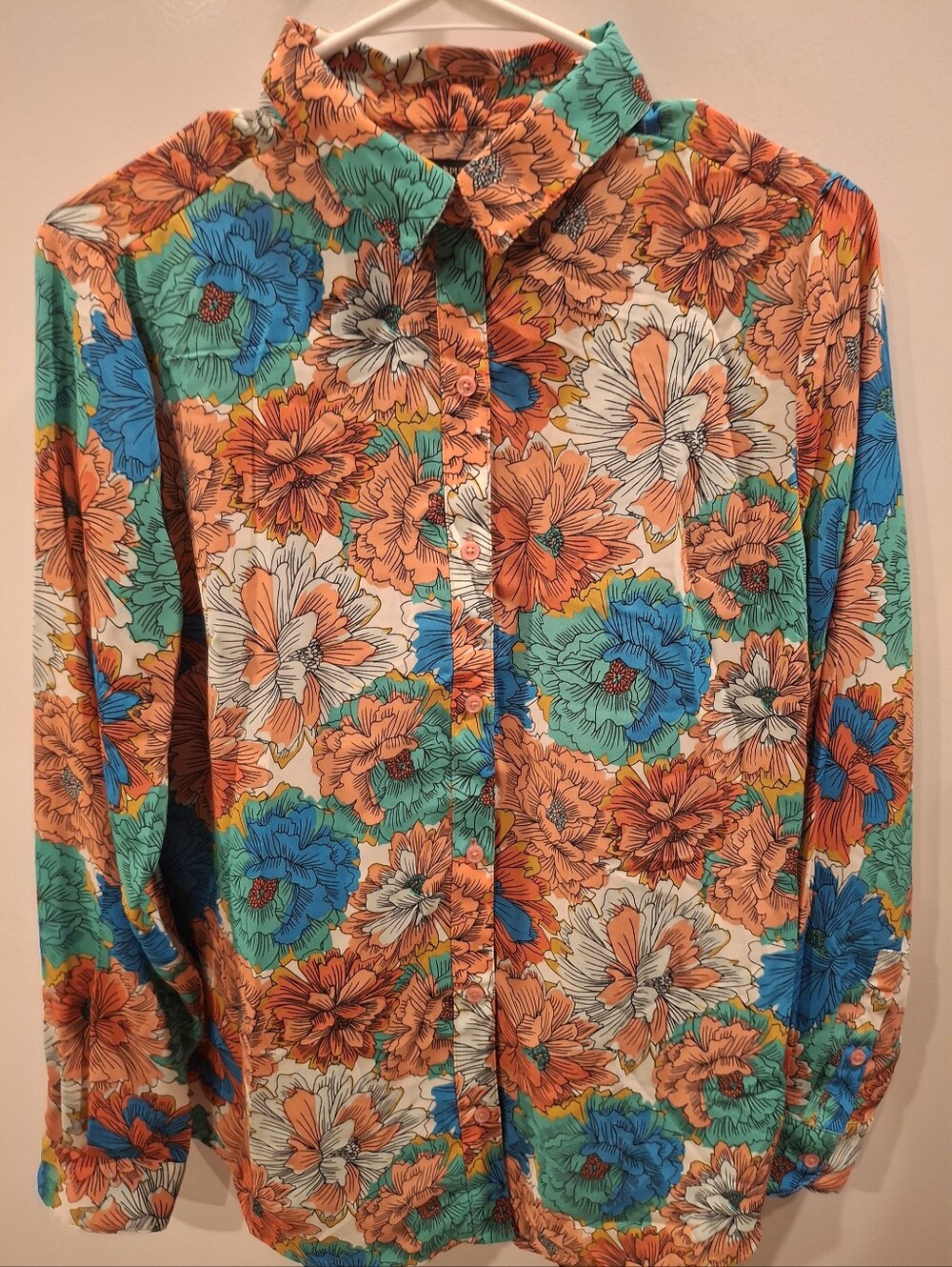 Banana Republic Multicolor Floral Button-Down Shirt